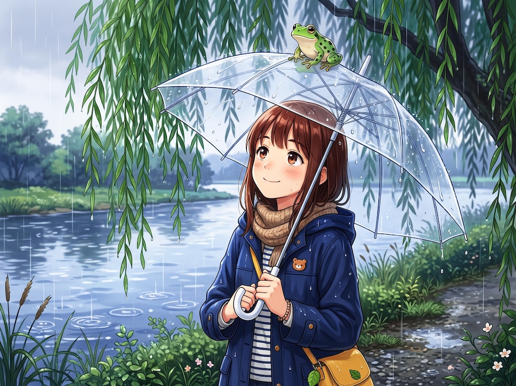柳に蛙
