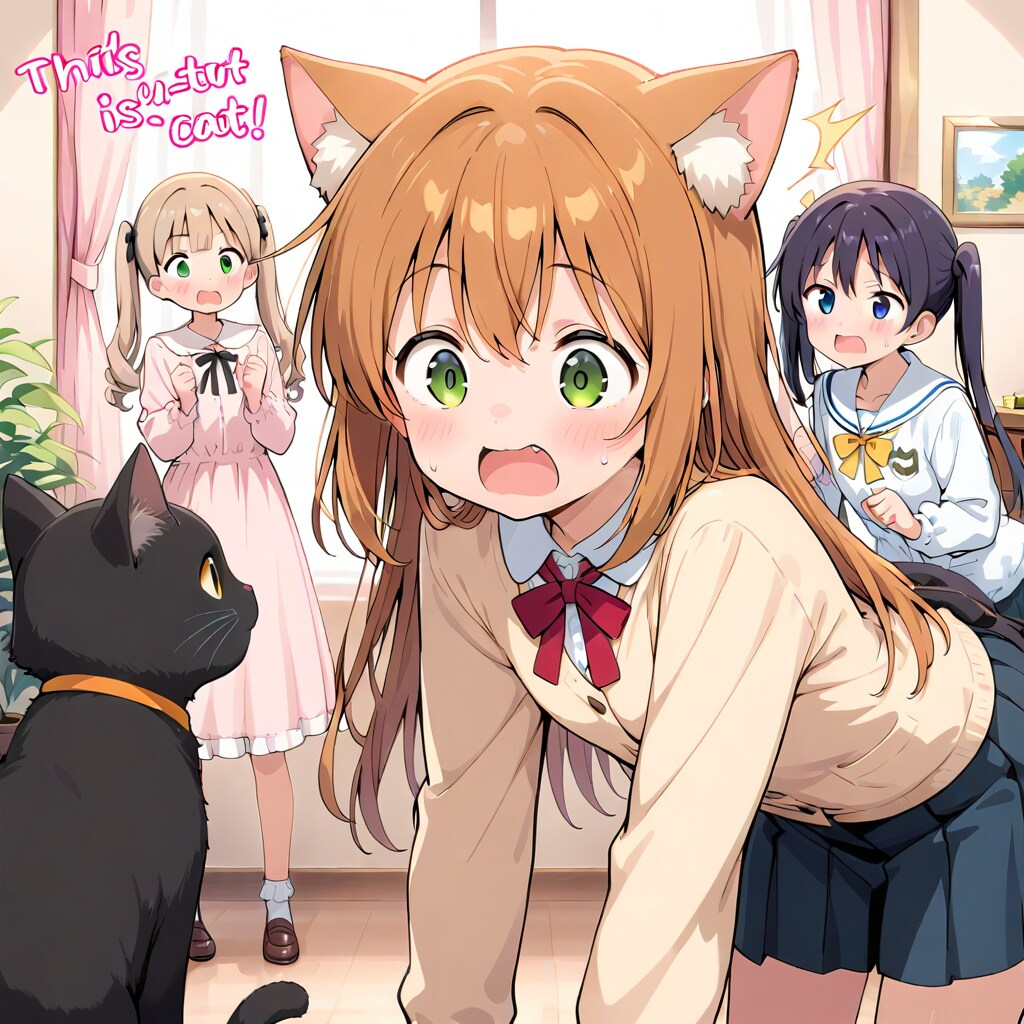 ある日突然猫耳が！(定番)