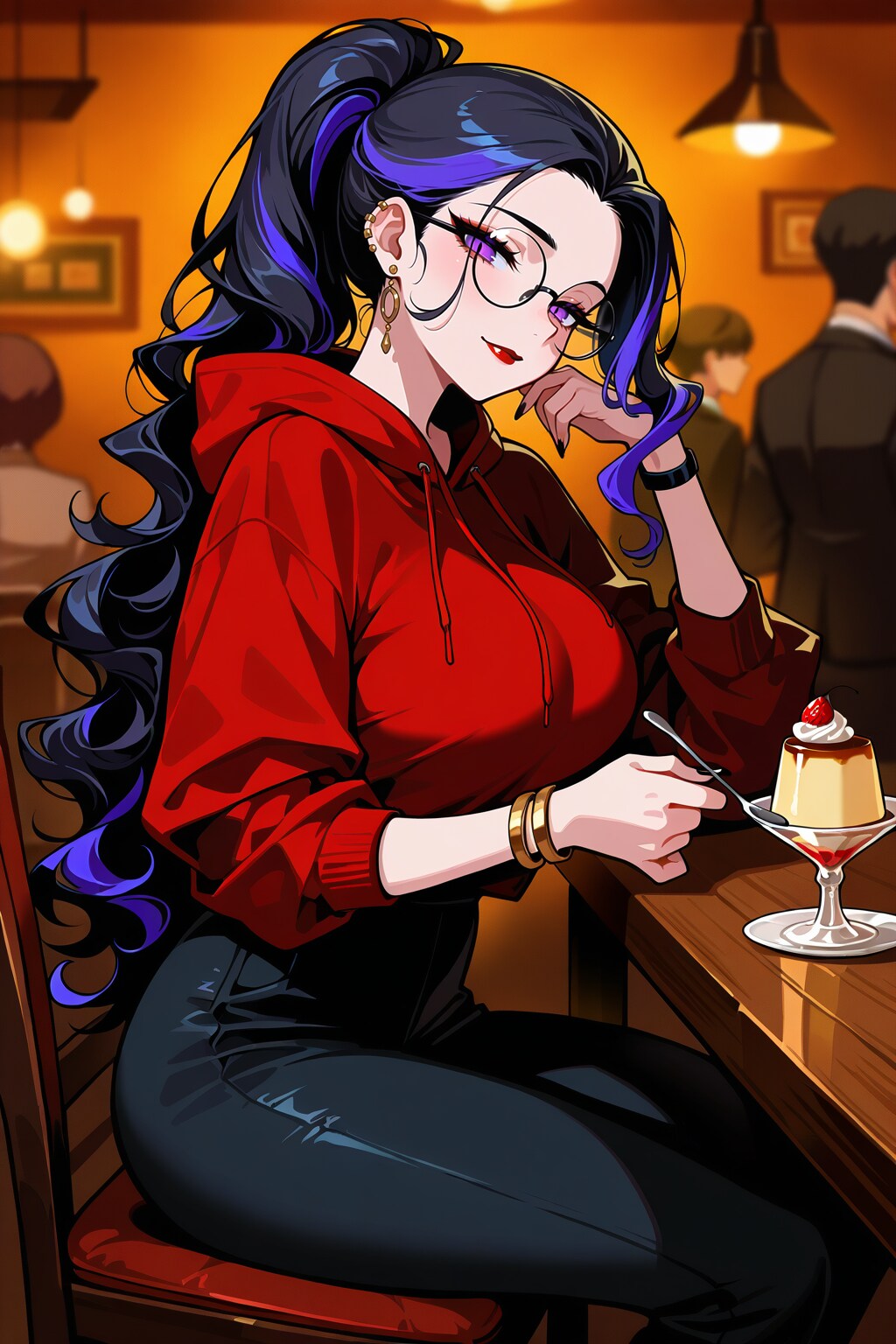 喫茶店で打ち合わせ | の人気AIイラスト・グラビア