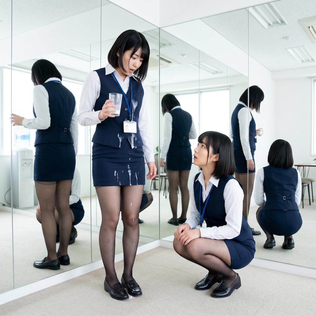 服にかかっちゃった