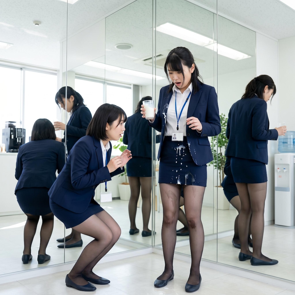 服にかかっちゃった