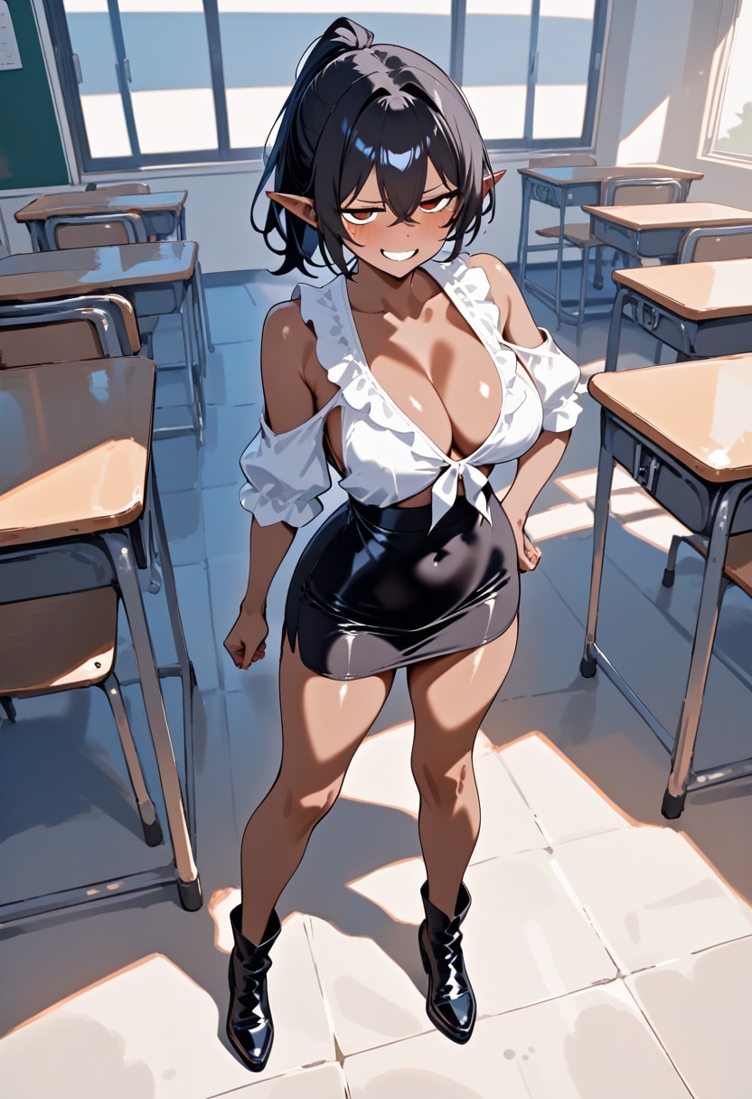 ギャル教師ダークエルフ