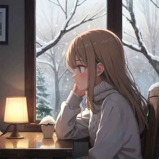 雪の見える部屋 | の人気AIイラスト・グラビア