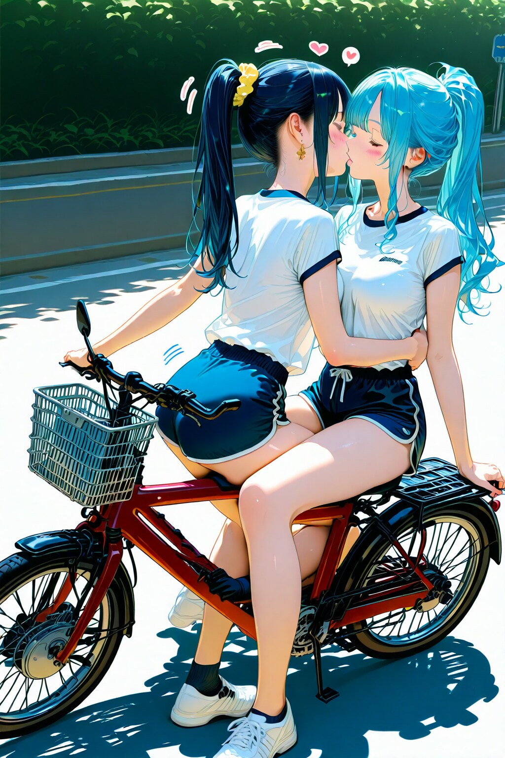 自転車で百合_DRAGON