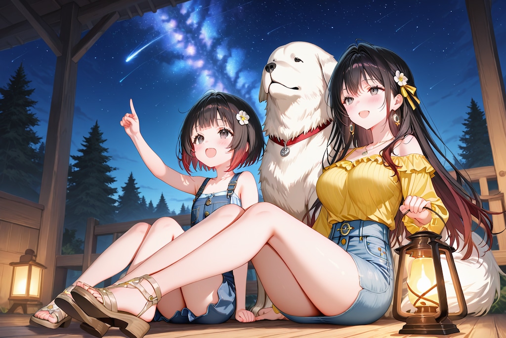 星空を見上げて