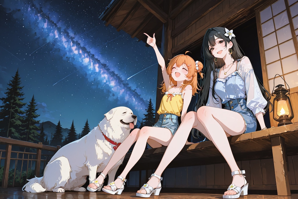 星空を見上げて