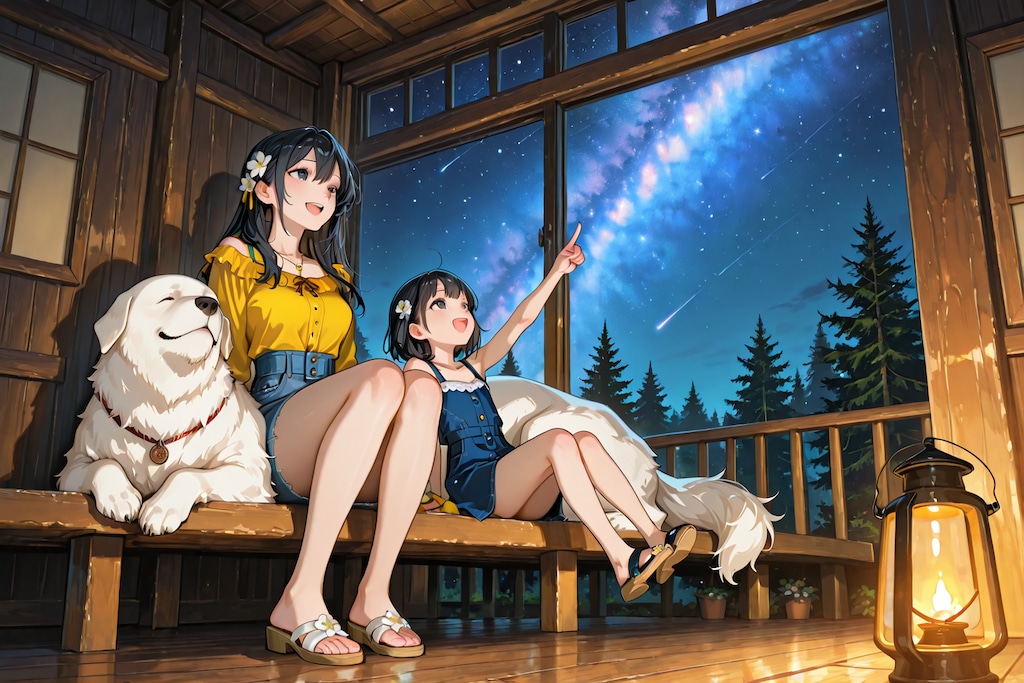 星空を見上げて