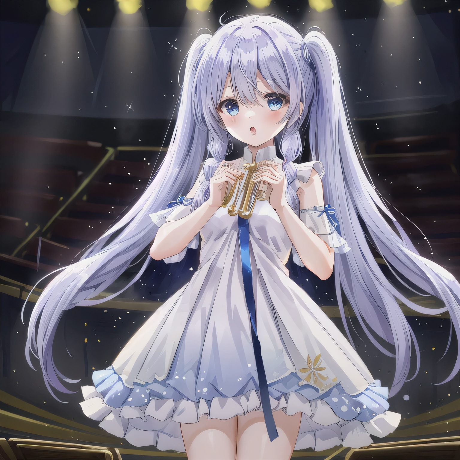 紫髪ロングの少女４ | の人気AIイラスト・グラビア