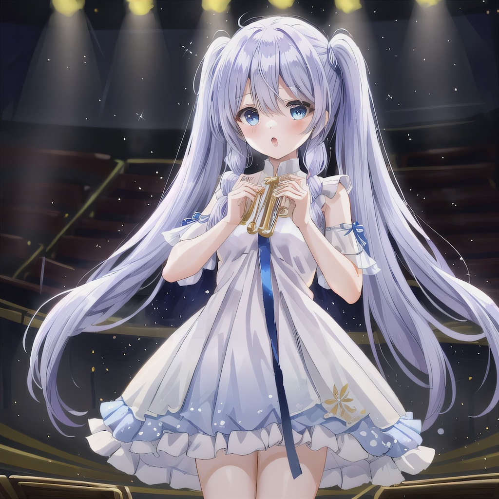 紫髪ロングの少女４