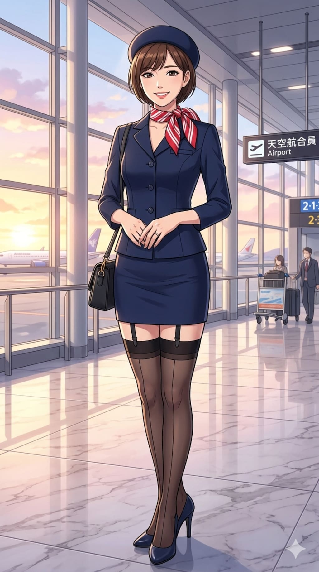 人妻フライトアテンダント