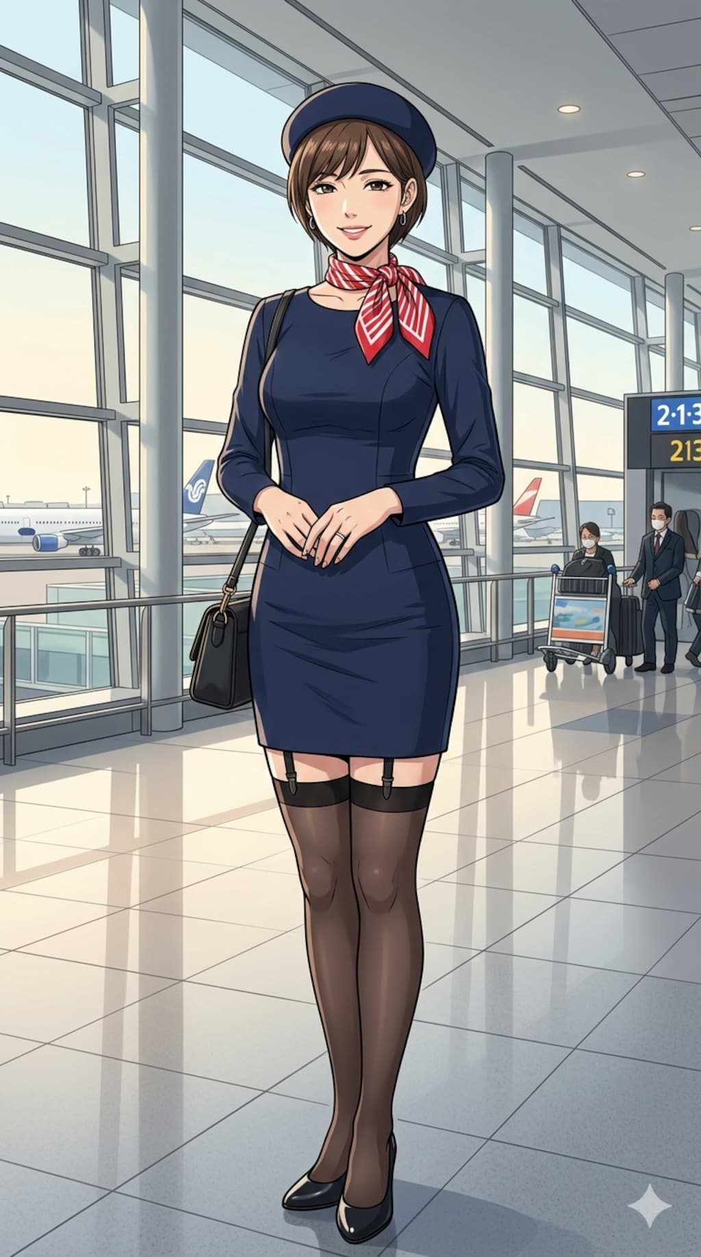 人妻フライトアテンダント