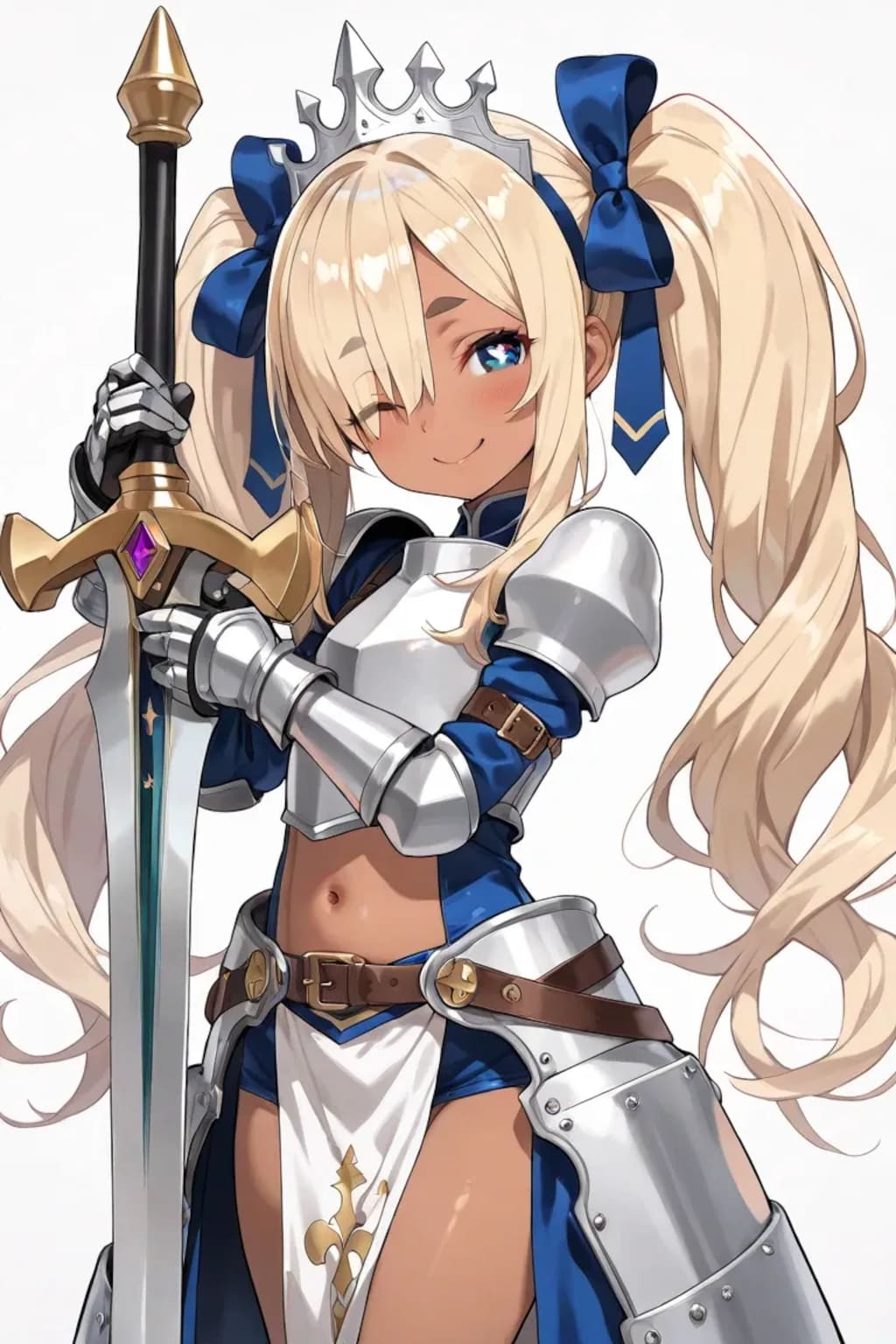 小悪魔聖騎士と長剣とおヘソ