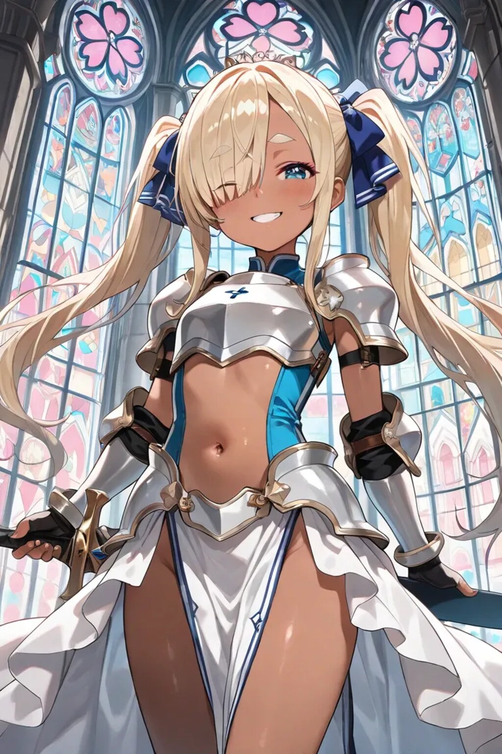 小悪魔聖騎士と長剣とおヘソ