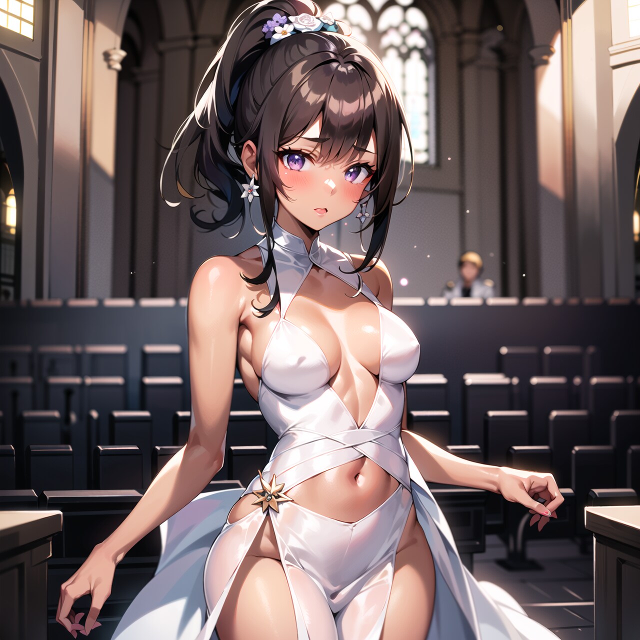 【衣装入れ替え】褐色ちゃん・天使風聖装