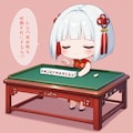 麻雀？と白髪ちゃん 2枚目