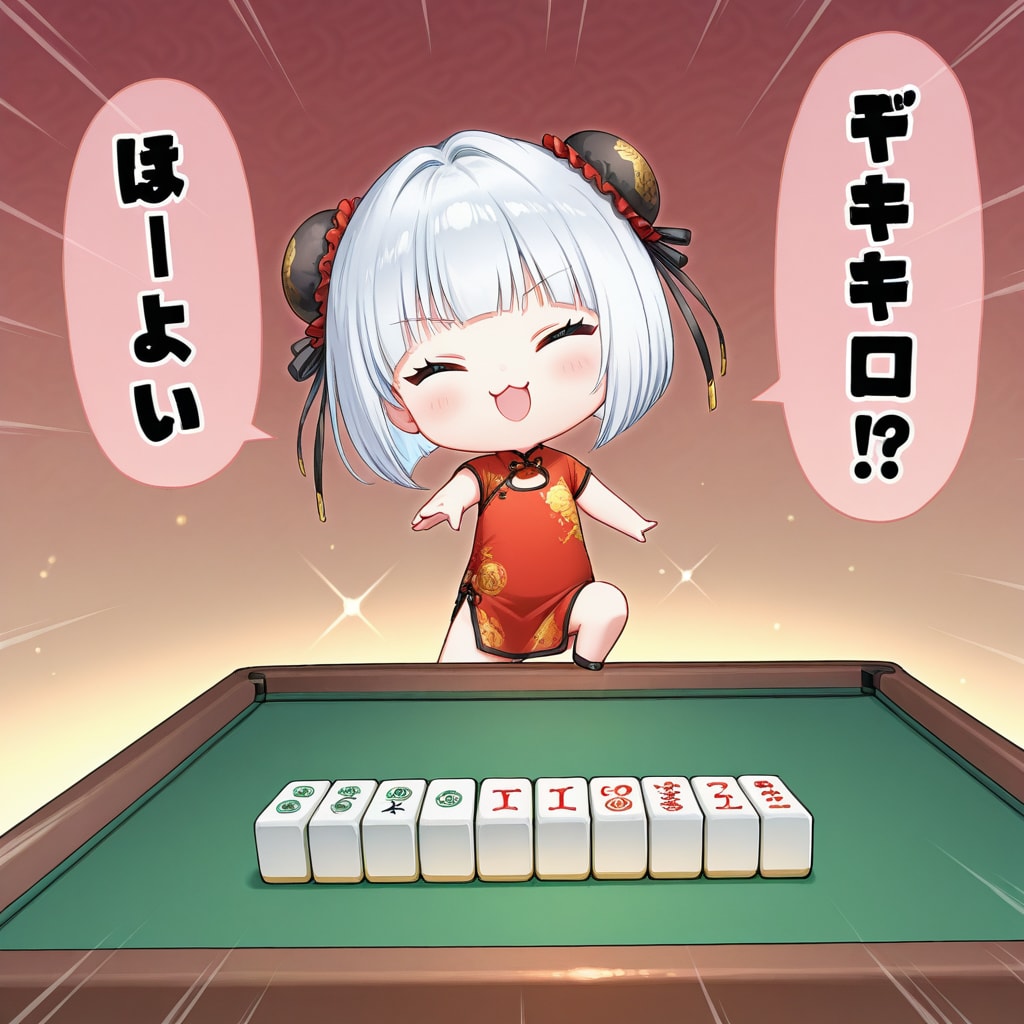 麻雀？と白髪ちゃん