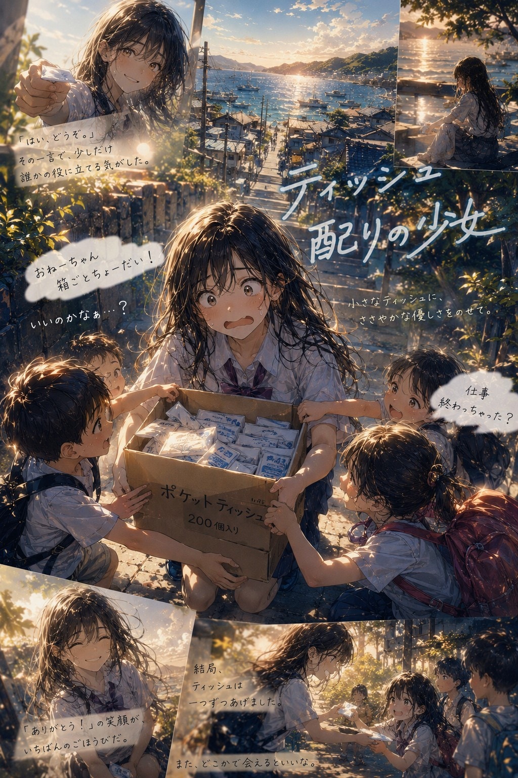 ティッシュ配りの少女