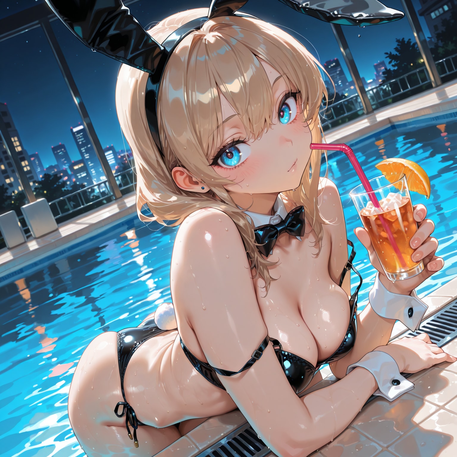 バニーさんとプールデート