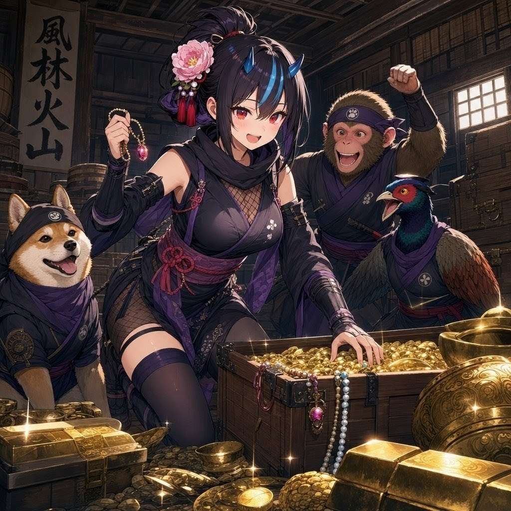 （奪われたお宝を取り返せ！)忍務完了