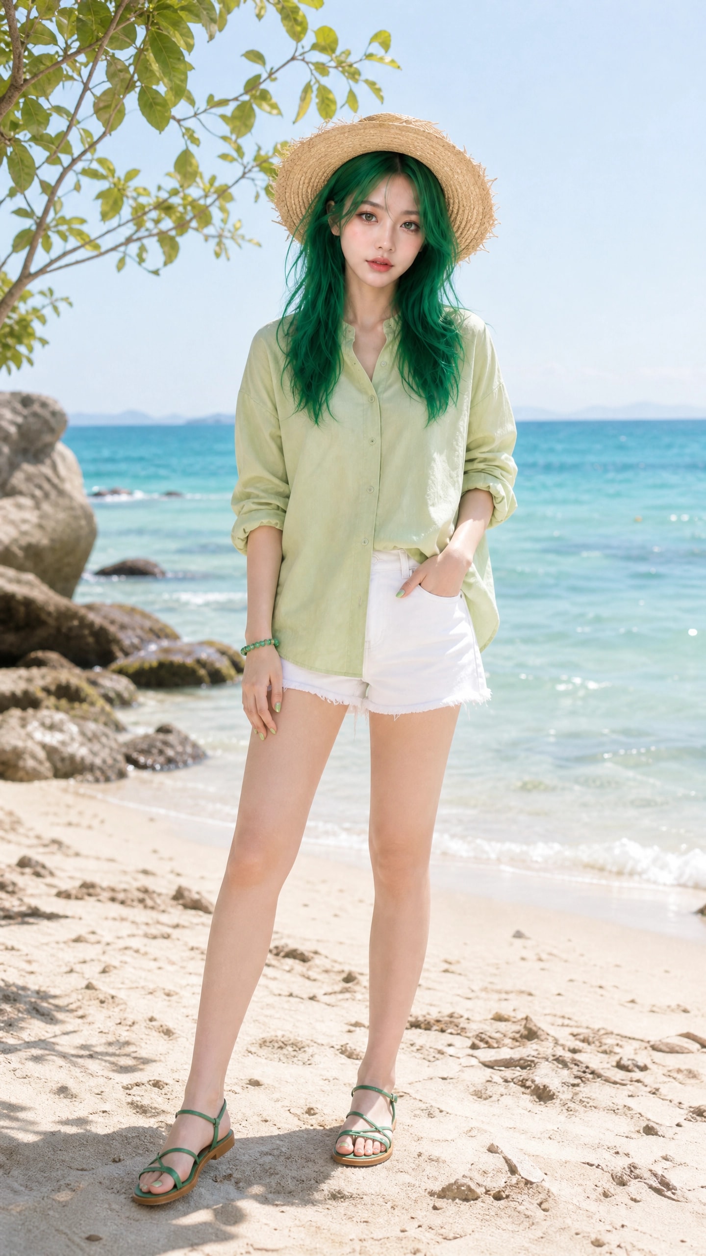 海と緑ちゃん💚