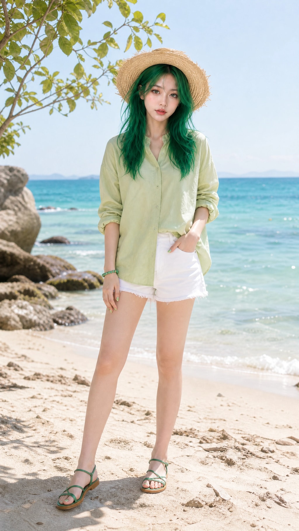 海と緑ちゃん💚