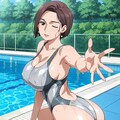 西園寺真由子×競泳水着 2枚目