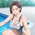 西園寺真由子×競泳水着 5枚目