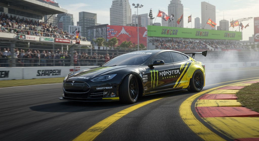 モンスターエナジーテスラレーシングカー