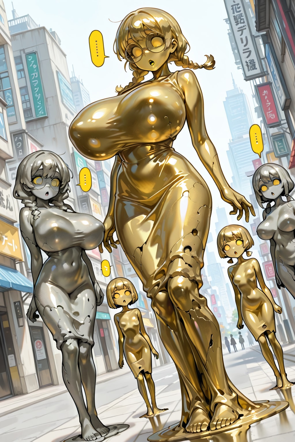 かちかちおさげちゃん | の人気AIイラスト・グラビア