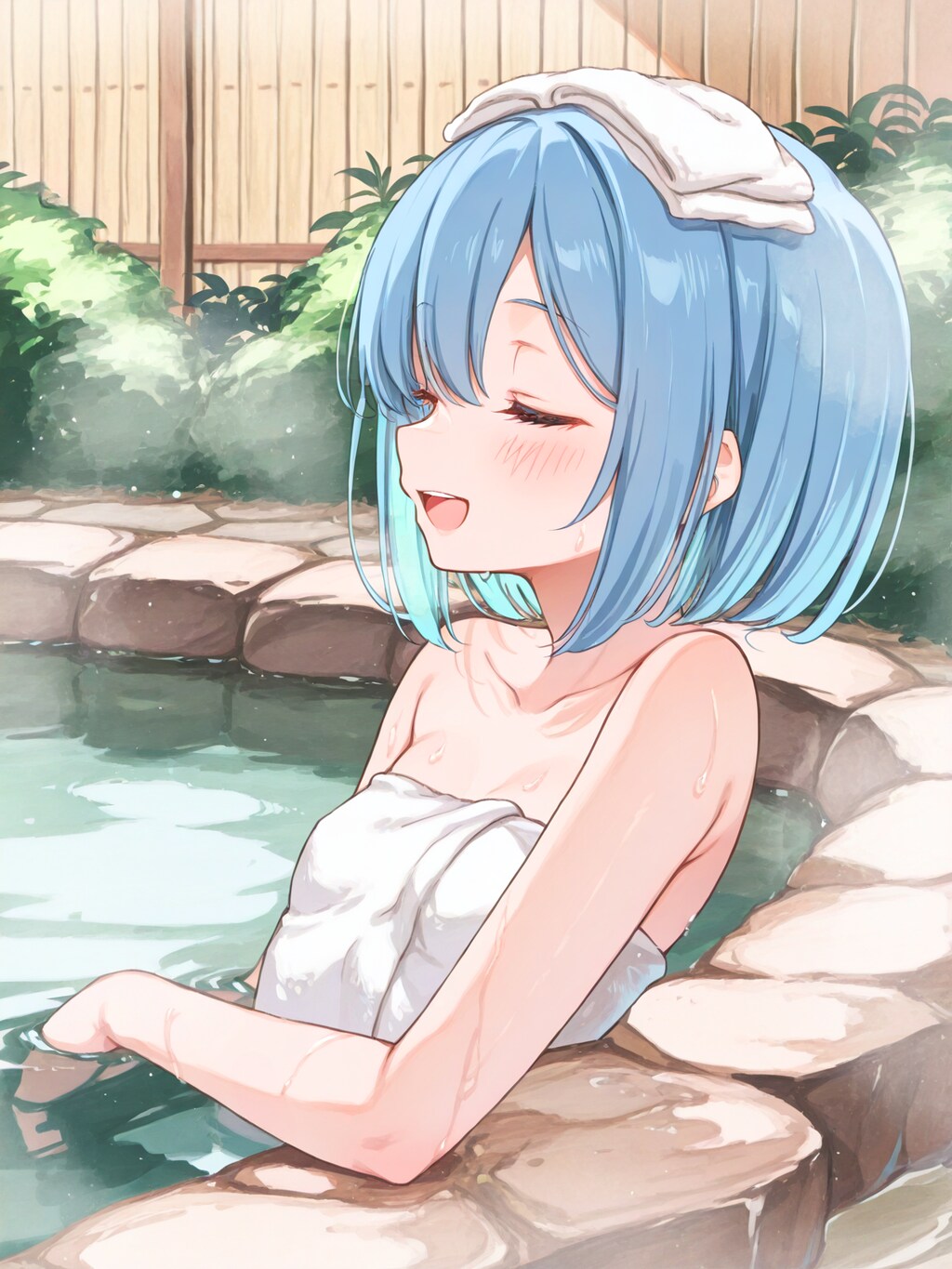 疲れを癒やす露天温泉