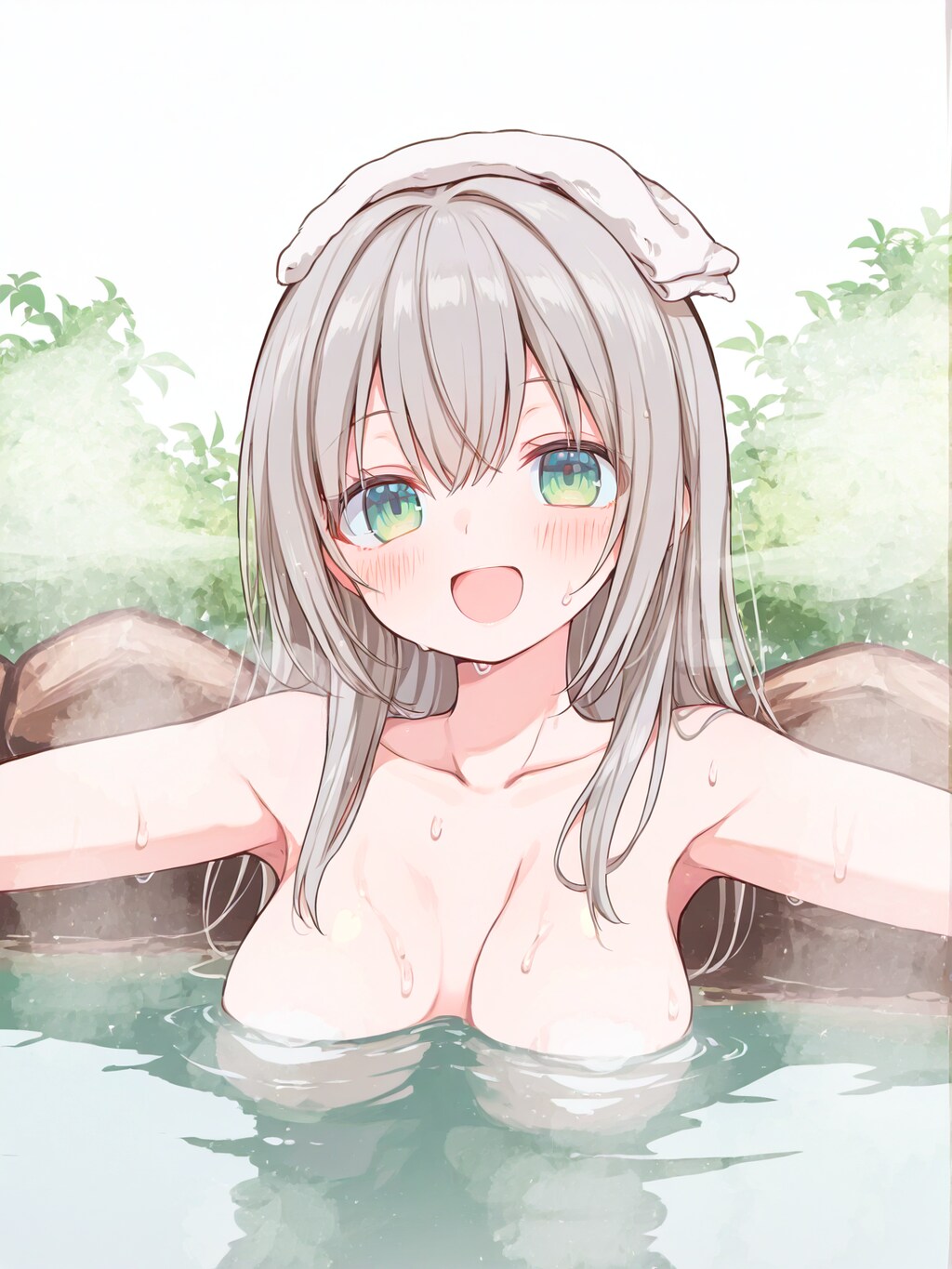 疲れを癒やす露天温泉