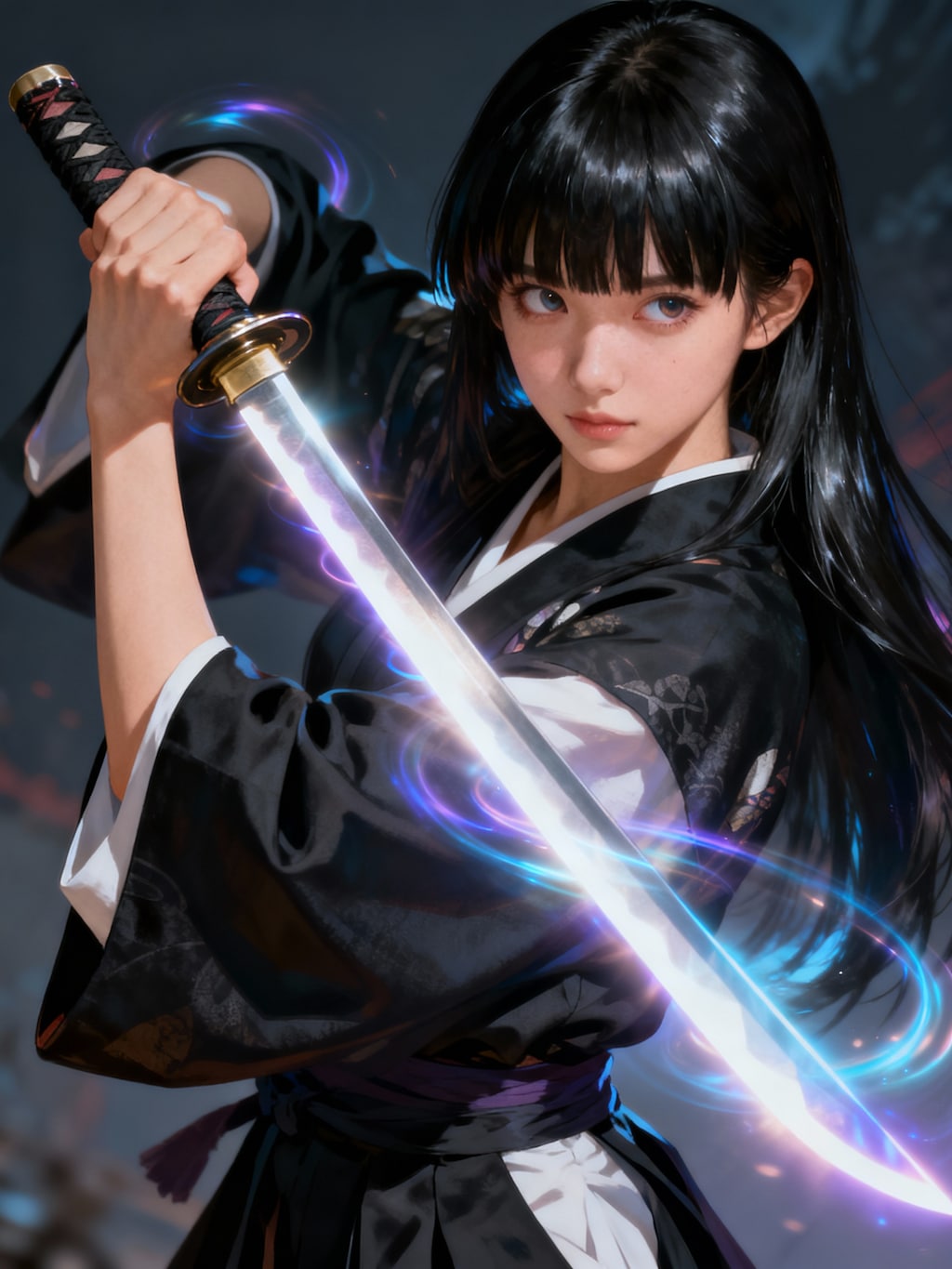 近接戦闘での刀の握りかた