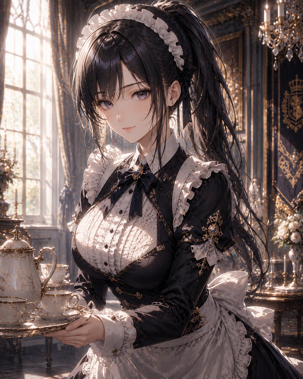 ちょっと豪華なメイドドレス