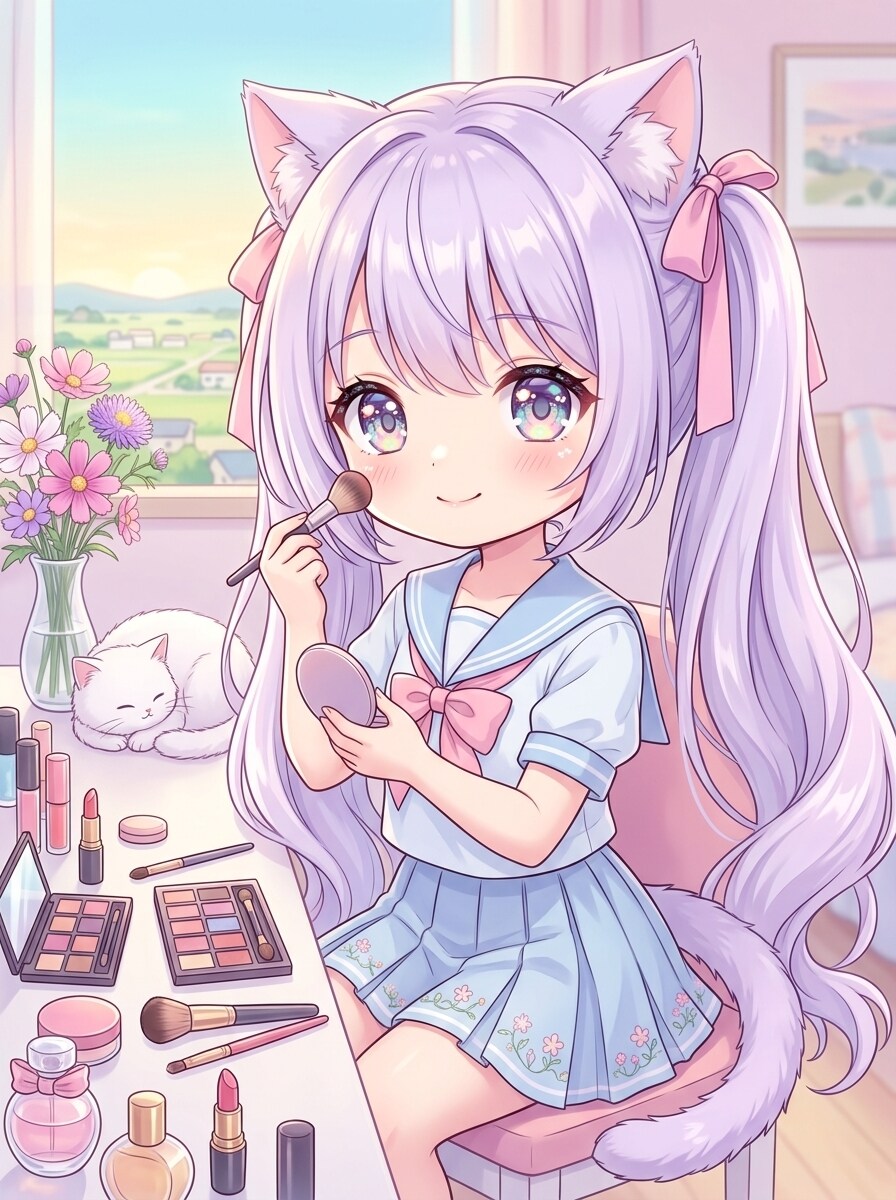 メイク | の人気AIイラスト・グラビア