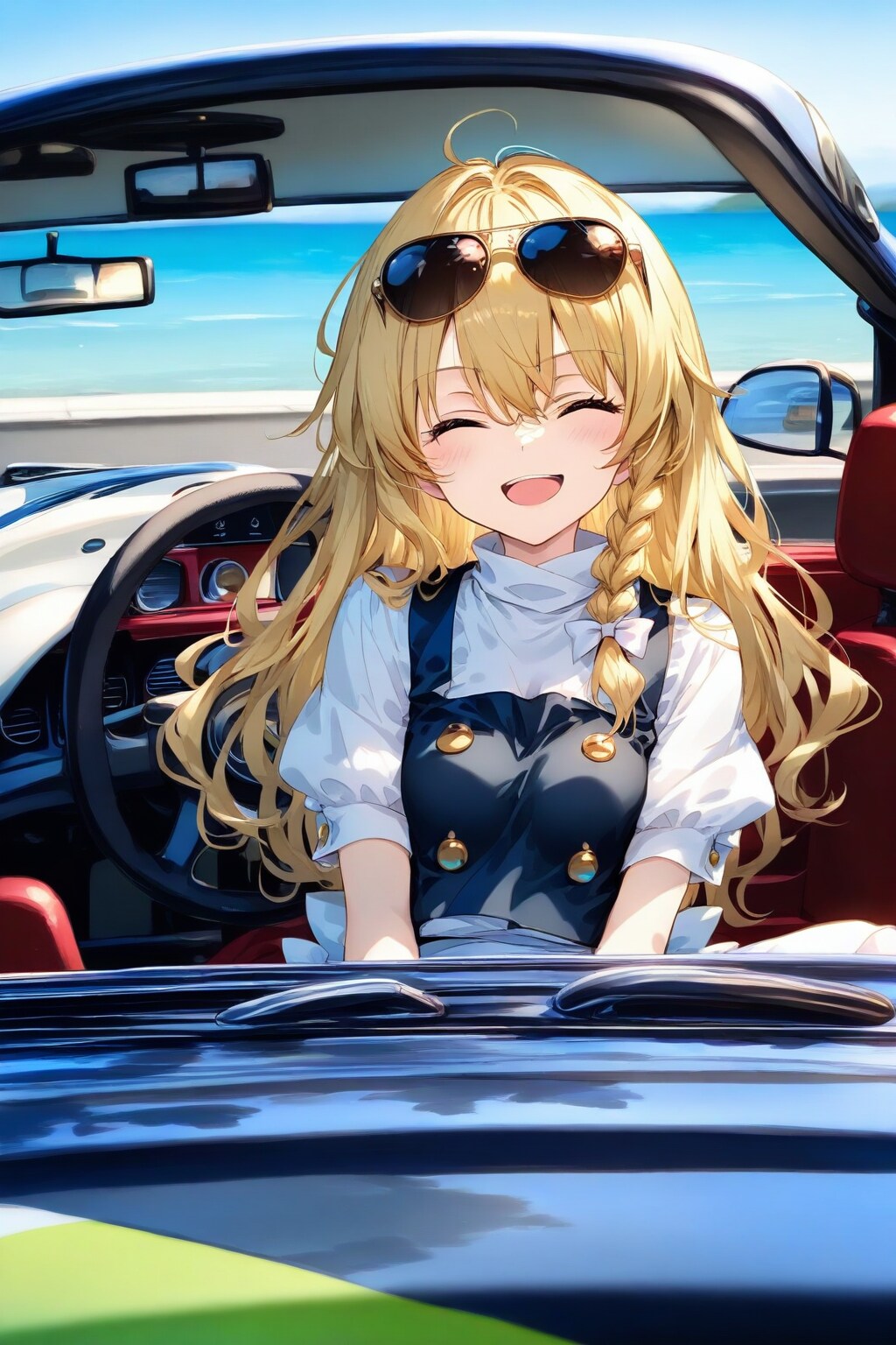 運転席の魔理沙