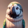 寒がりのインコ 3枚目