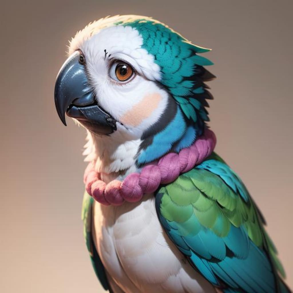 寒がりのインコ