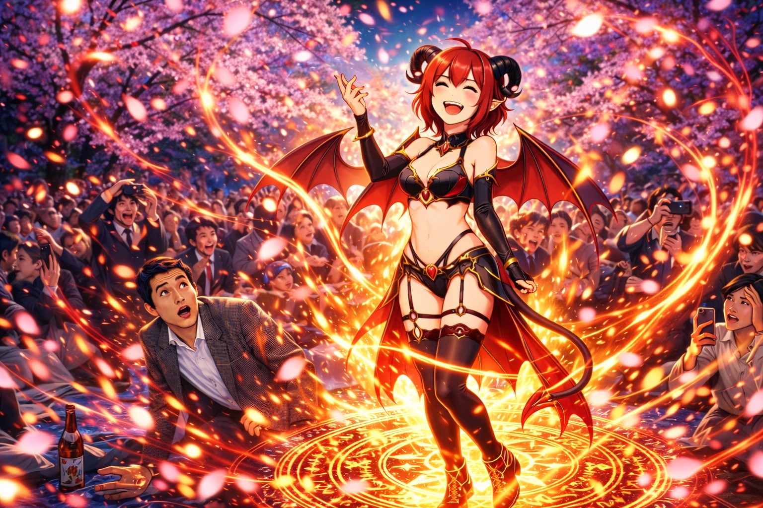 春は、ひとつ余計に召喚された。――満開の下、現実は一度だけ裏返る | の人気AIイラスト・グラビア