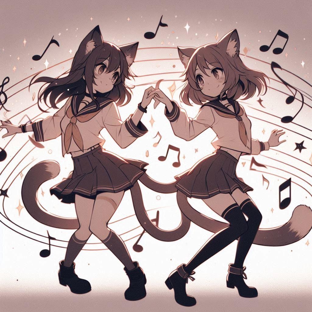 猫又ちゃん達のダンス♪