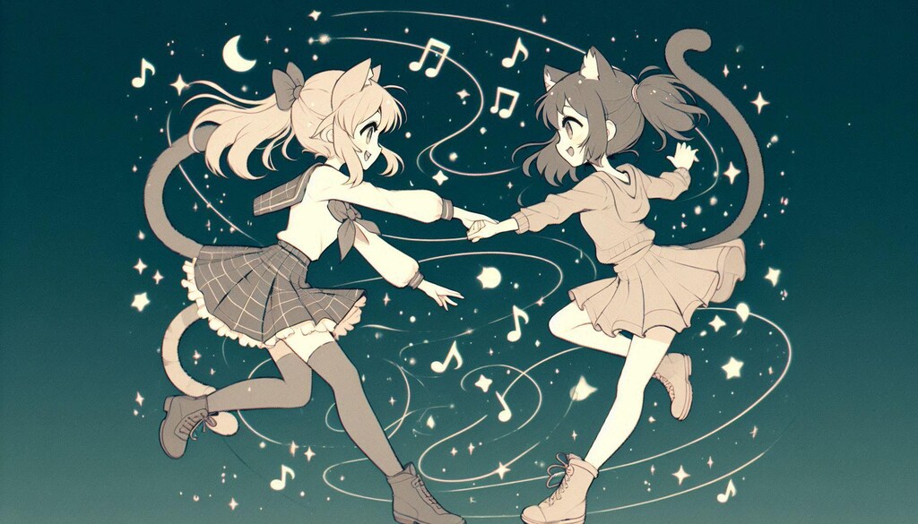 猫又ちゃん達のダンス♪