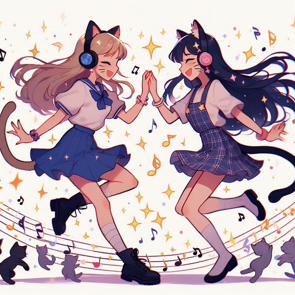 猫又ちゃん達のダンス♪