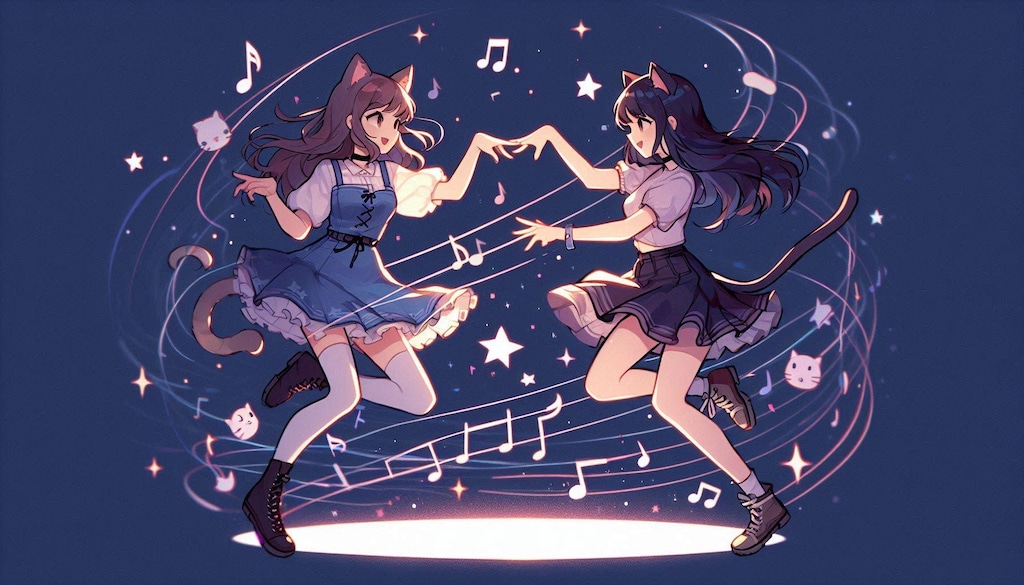 猫又ちゃん達のダンス♪