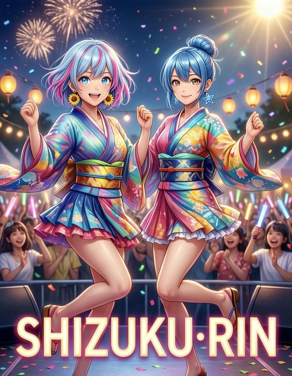 雫ちゃん💧リンちゃん💙夏祭りライブ
