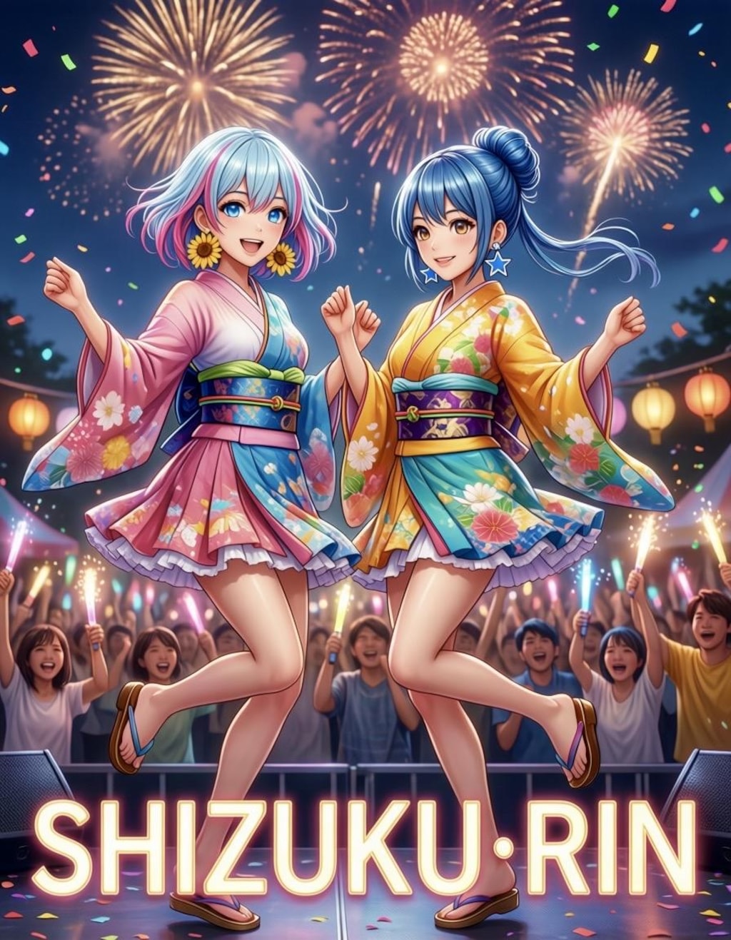 雫ちゃん💧リンちゃん💙夏祭りライブ