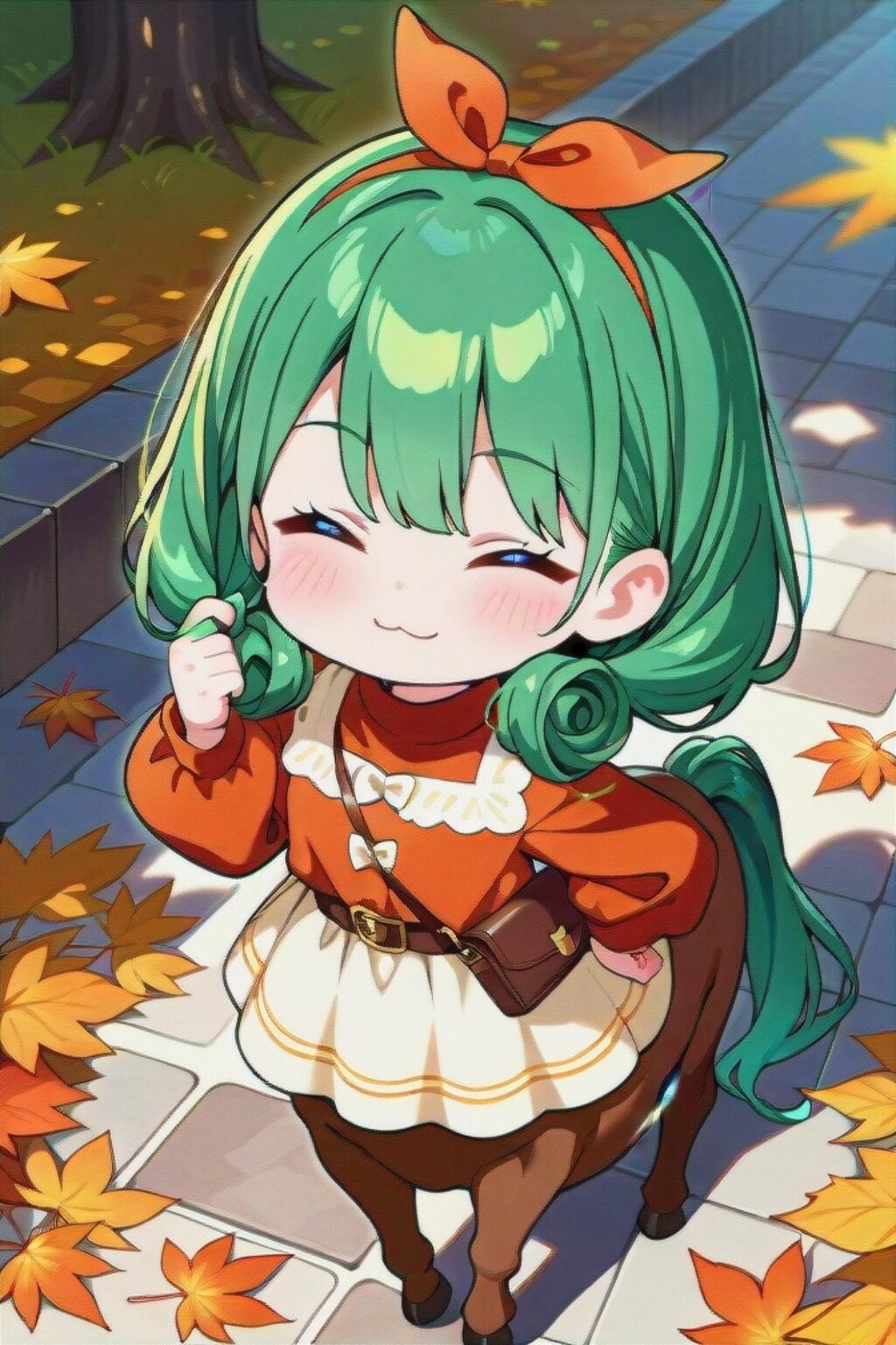 ケンタウロスの緑髪ちゃん