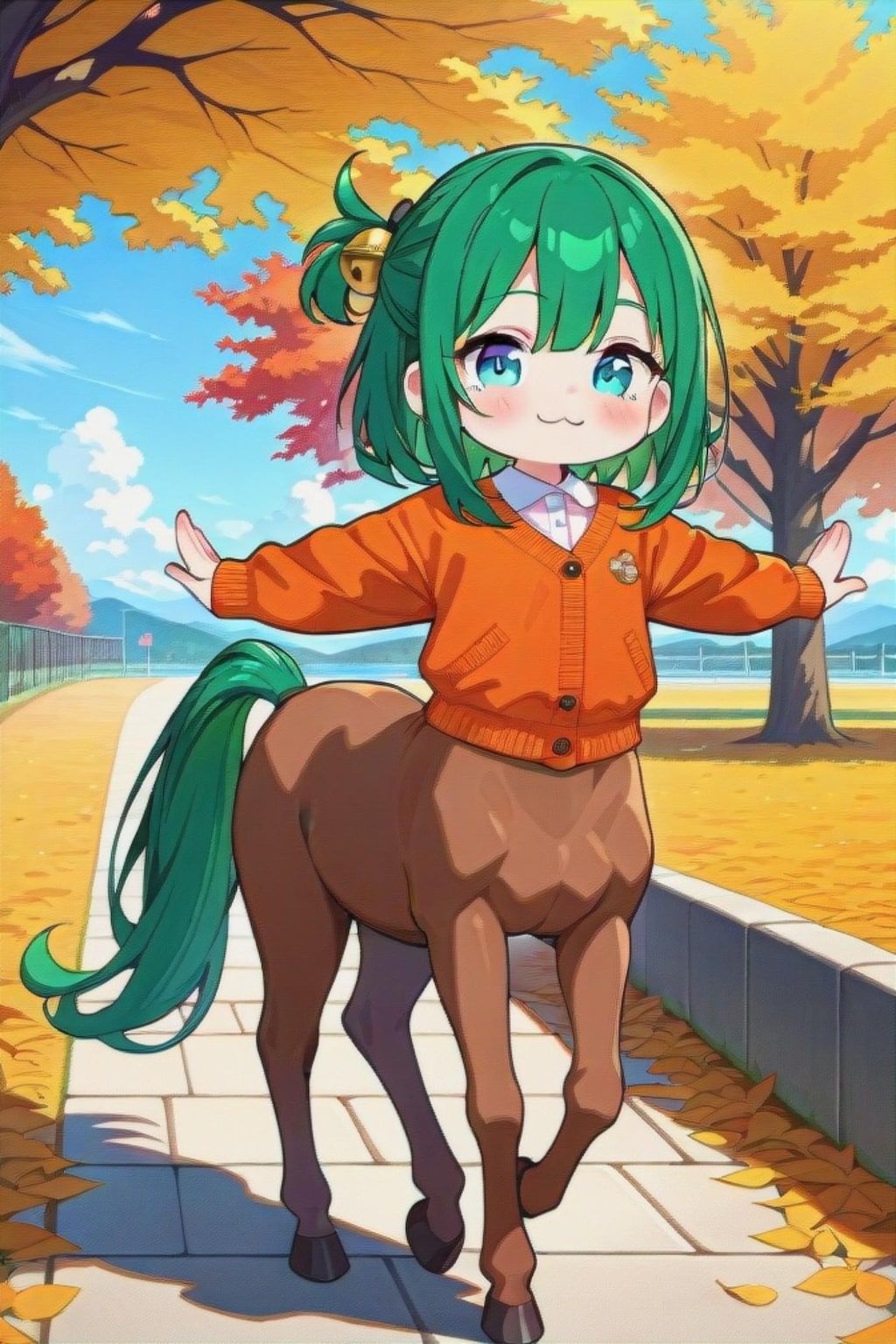 ケンタウロスの緑髪ちゃん