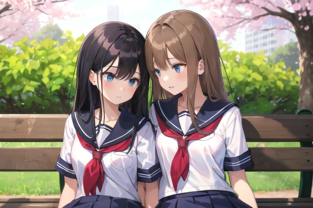 下校途中の公園で