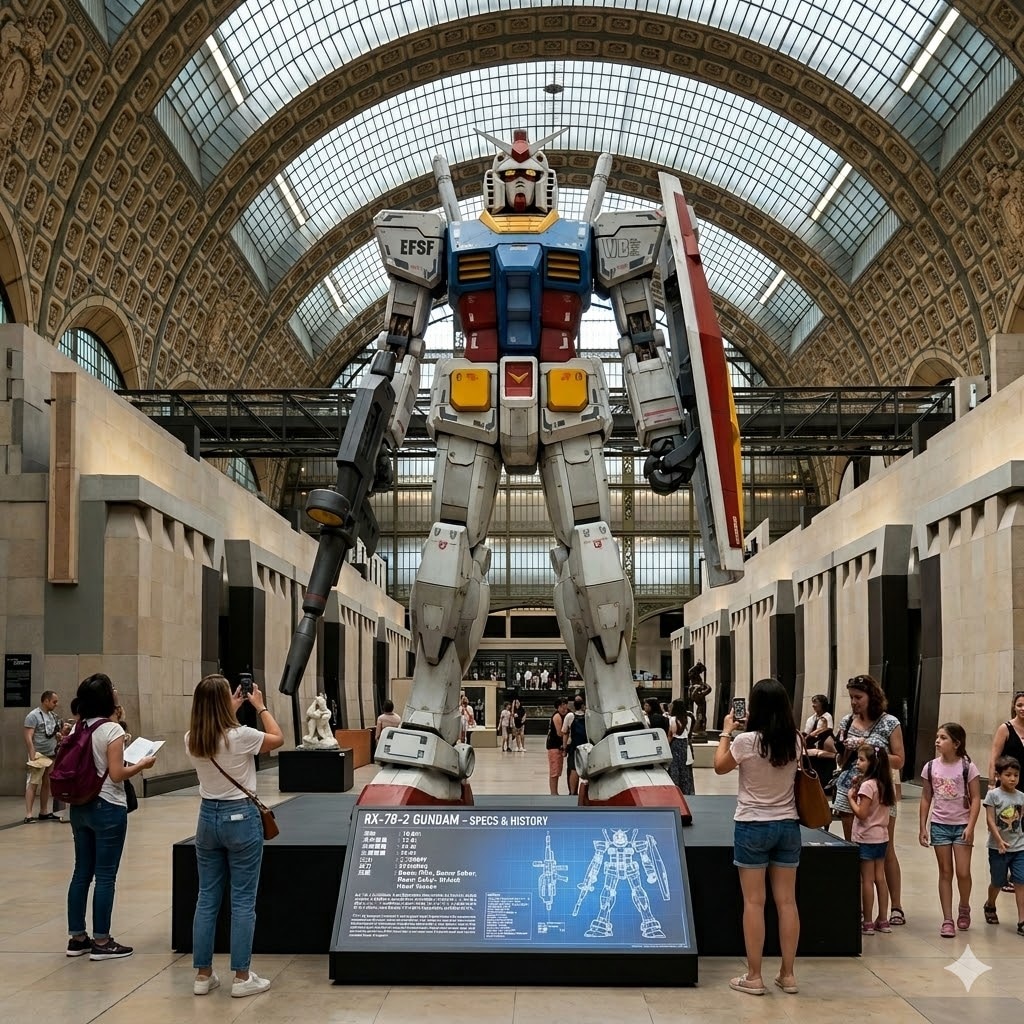 ガンダム展示中