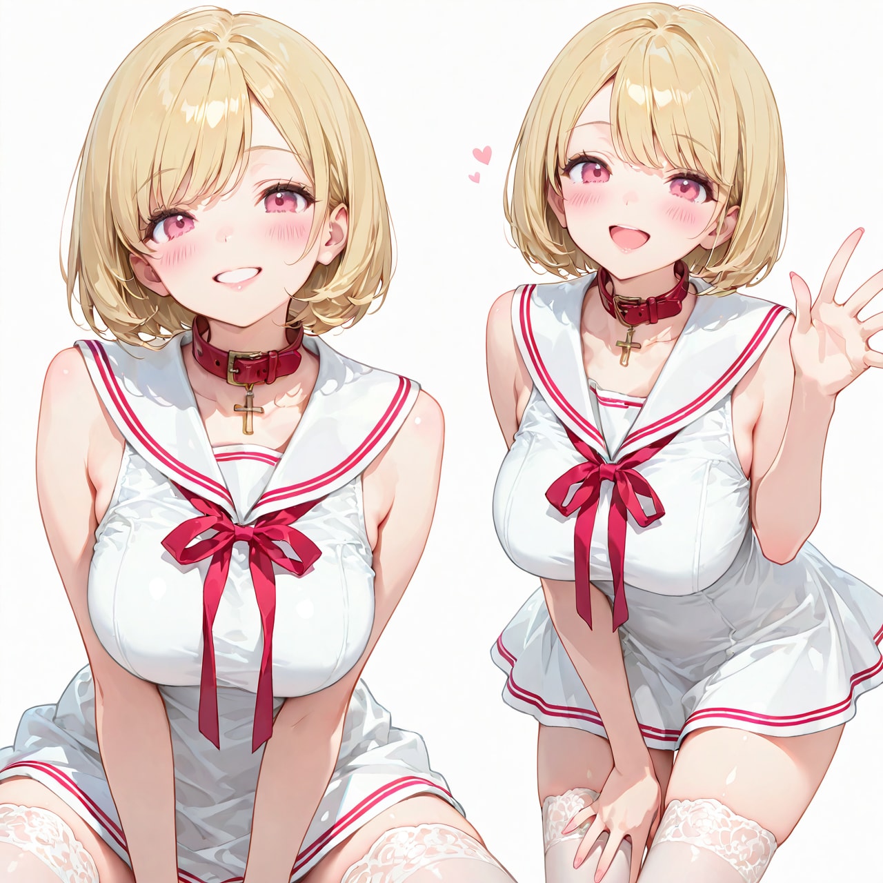 ノースリーブのセーラー