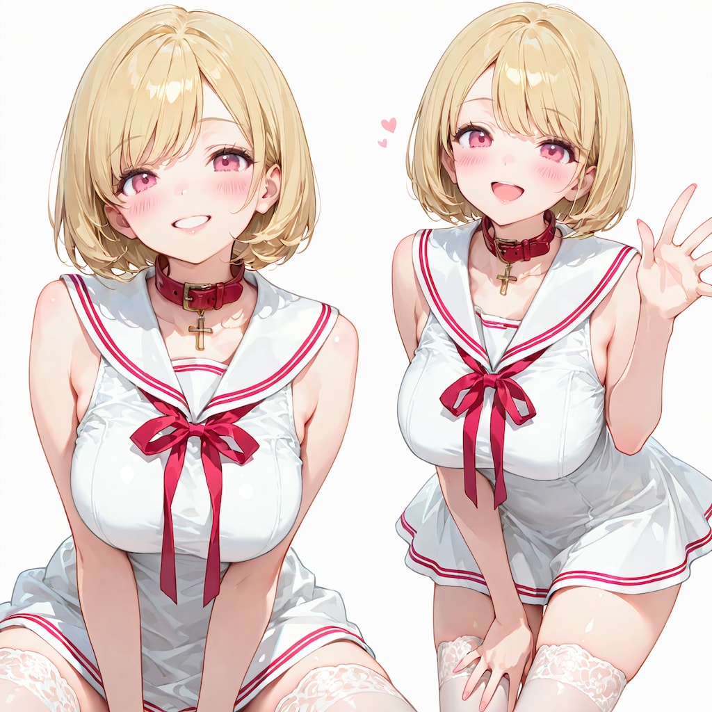ノースリーブのセーラー